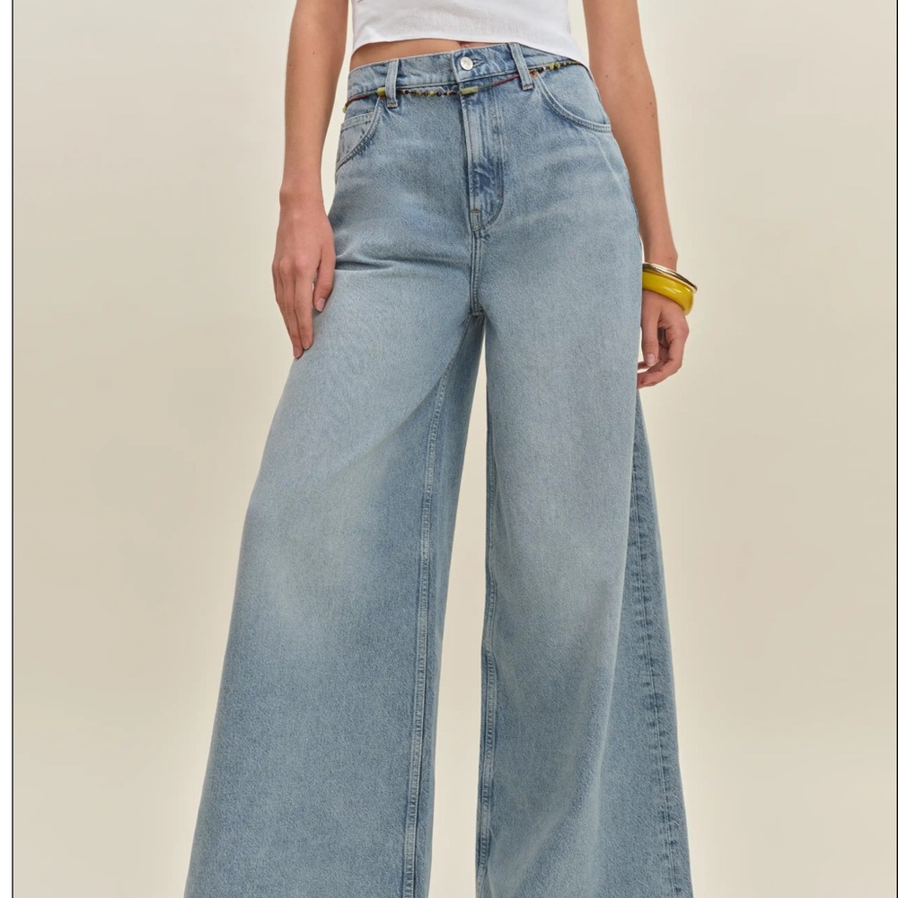 Reformation Addyson Light Blue Flare Jeans